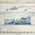 A.F. Gips, Het ontwerp voor de Pier, met overbrugging naar het Kurhaus en met een winkelgalerij op de boulevard, 1899. Collectie Haags Gemeentearchief
