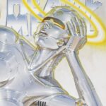 Cover van Heavy Metal December 2021, tijdschrift 312, door Hajime Sorayama. Uit de collectie van Matthieu Scheffers, Den Haag