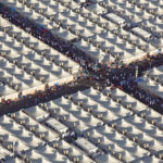 Tenten voor pelgrims in de vallei van Mina, ontworpen in 1997 door Dr Mahmoud Bodo Rasch. Foto SL Rasch GmbH (1)