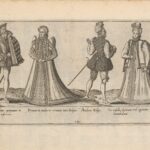 Abraham de Bruyn, Twee vrouwen en twee mannen, gekleed volgens de mode in Vlaanderen, 1581