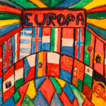 Anoniem, (afgekeurd) ontwerp voor Europese vlag, Council of Europe, ca. 1951